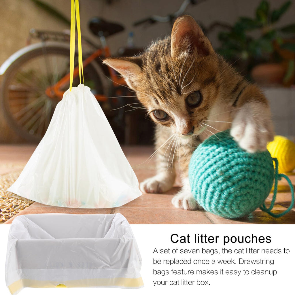 Disposable Drawstring Waterproof Cat Litter Bags U44787