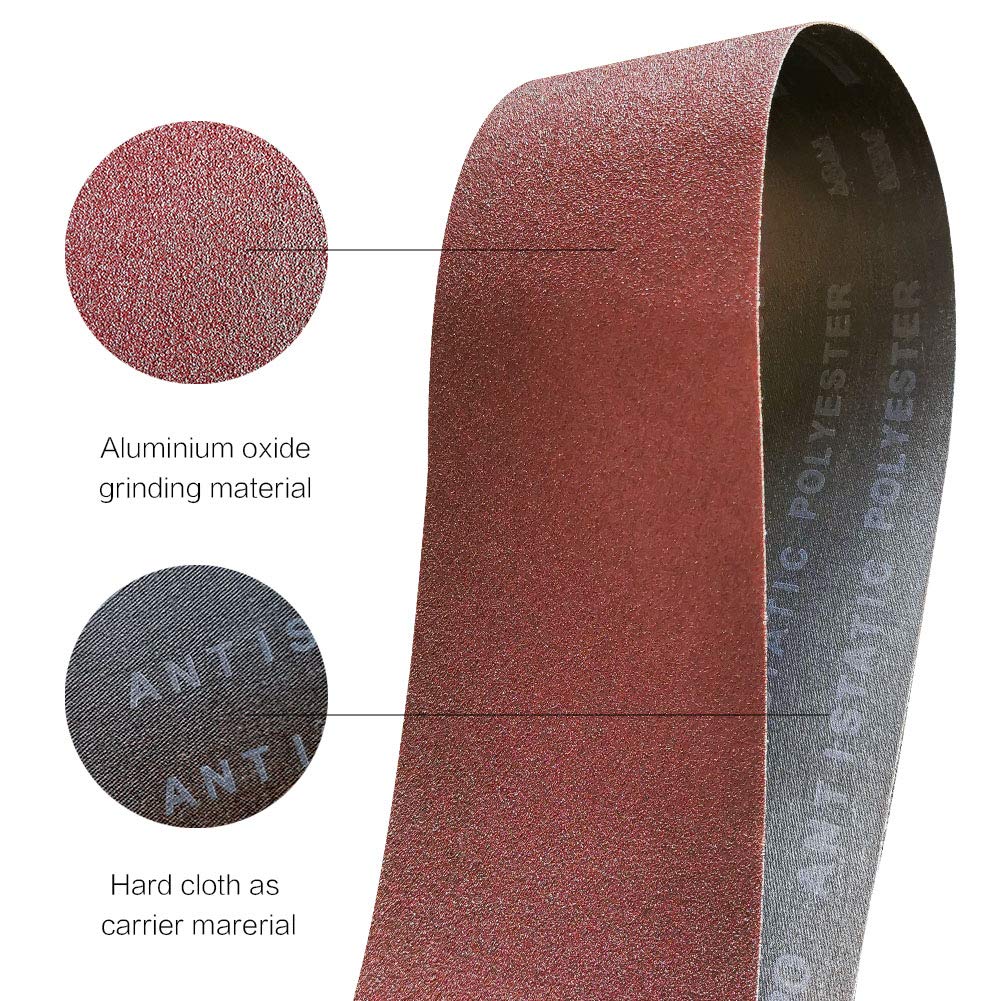4 x 36 Inch 12 Pcs Aluminum Oxide Sanding Belt N2112