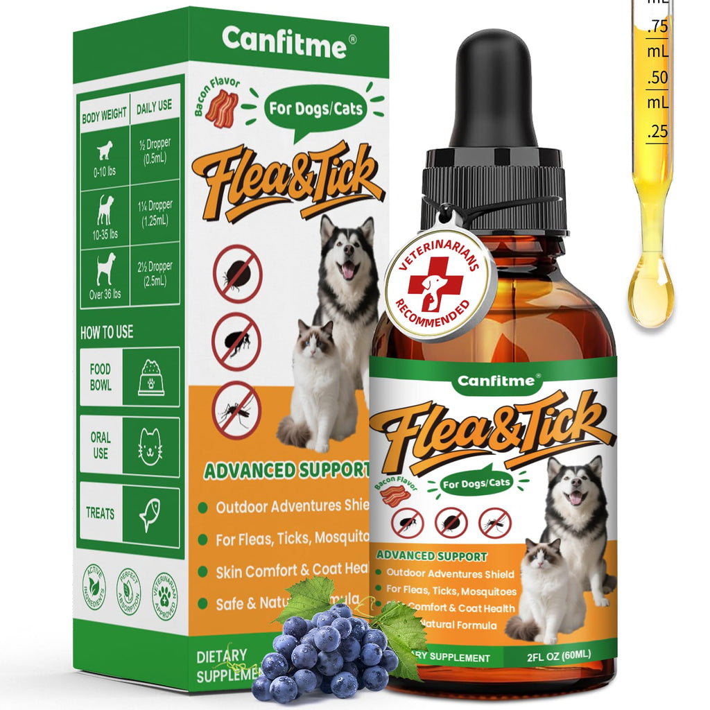 Flea and Tick Prevention Liquid Drops with Multivitamin V38727