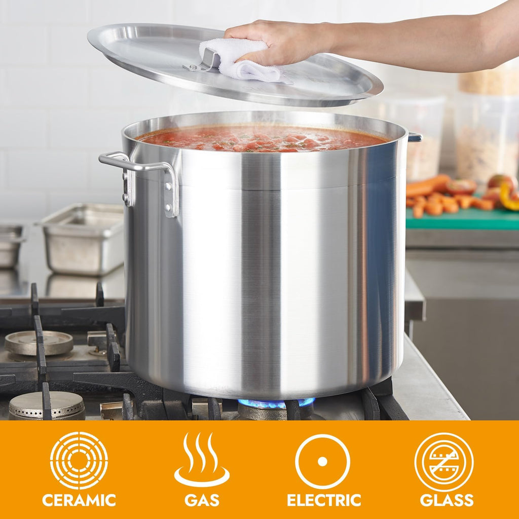 32 Quart Aluminum Stock Pot with Lid M447754