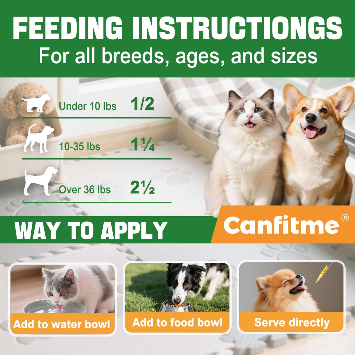 Flea and Tick Prevention Liquid Drops with Multivitamin V38727