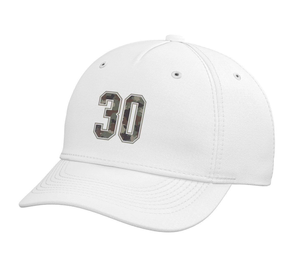 Camouflage Number 30 Adjustable Baseball Hat I965