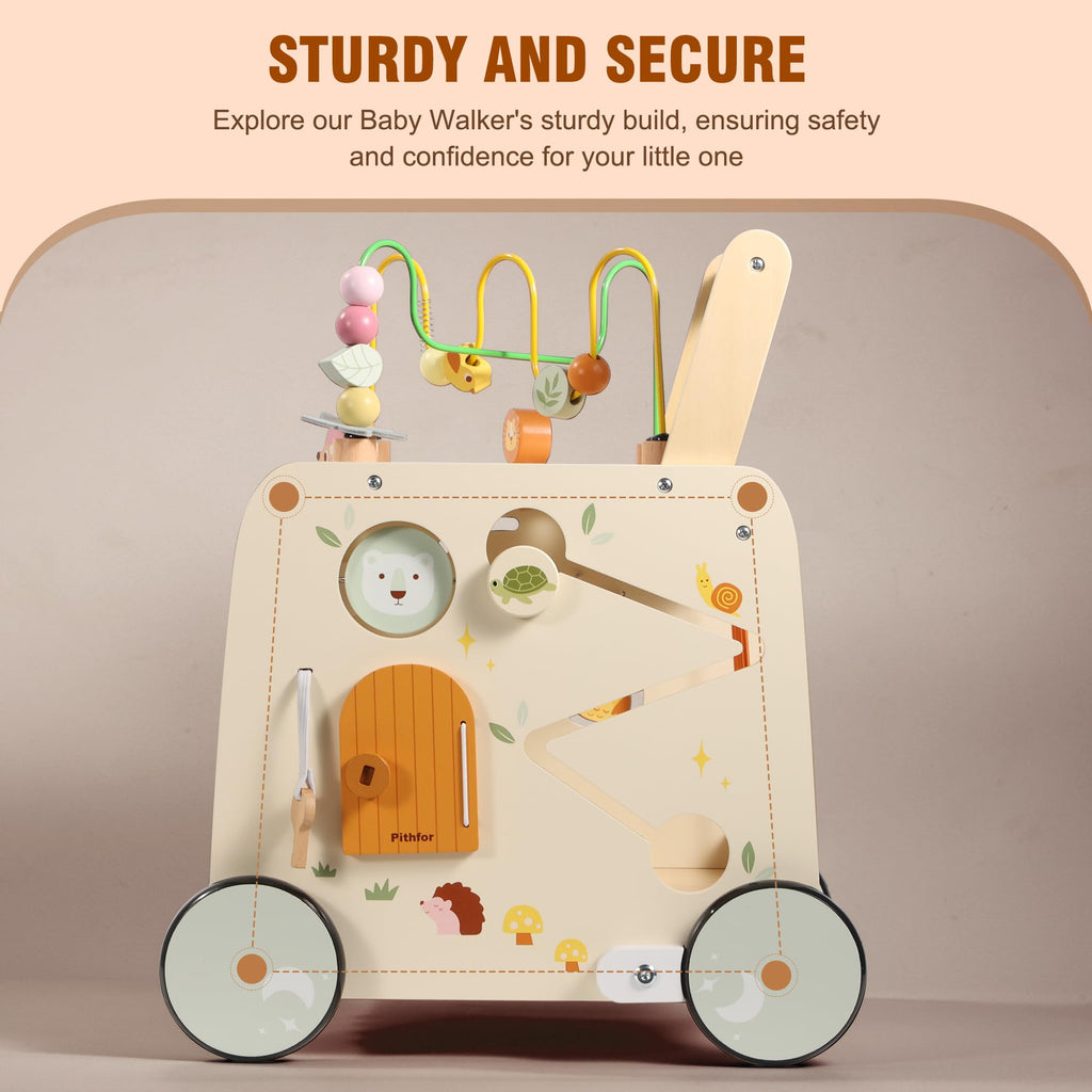 Wooden Activity Cube Push Walker L3959