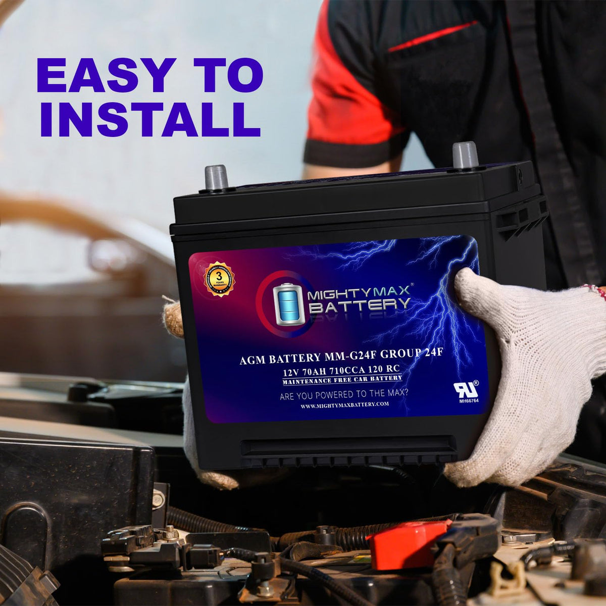 12V 70Ah AGM Replacement Battery I23240