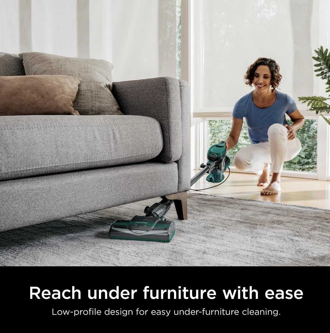 Ultra-Light Corded Vacuum for Carpets & Hard Floors, Green K565094