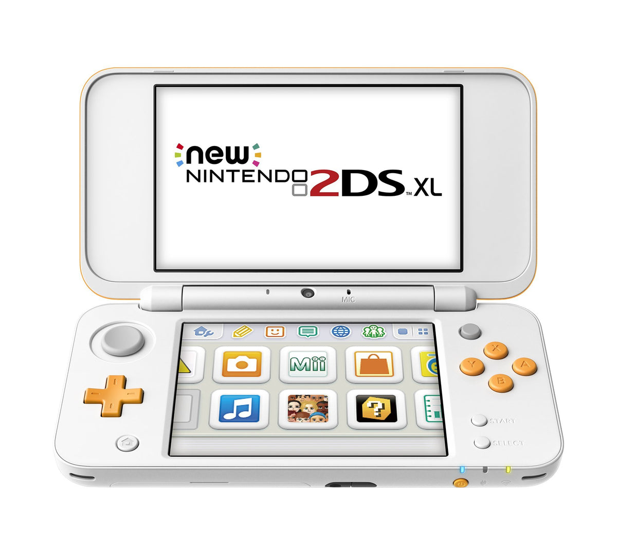 White Orange 2DS XL Console V355