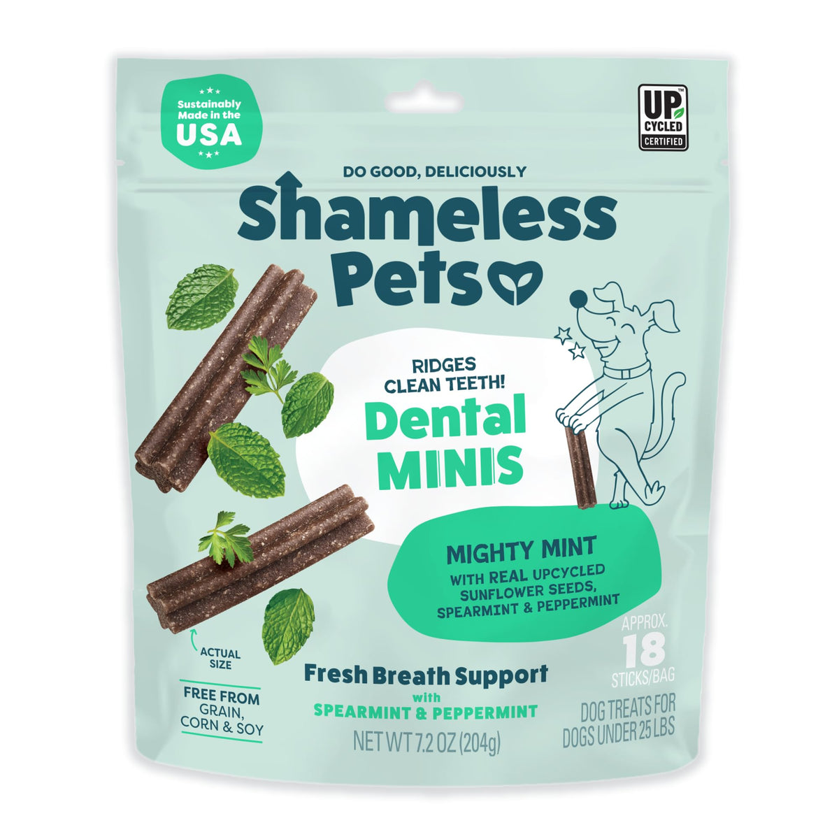 Mighty Mint Dental Chews for Dogs 18ct Y3674