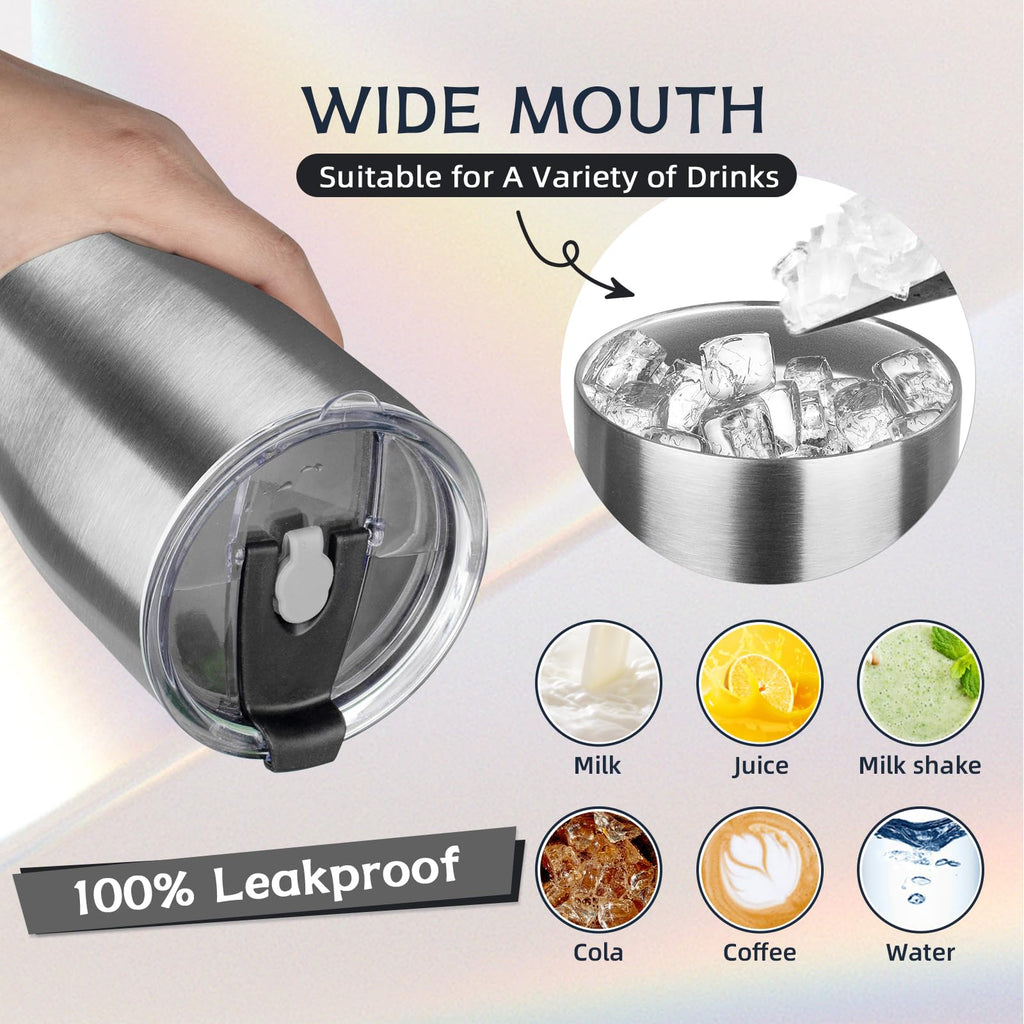 20oz Insulated Tumbler with Lid Straw Y9099