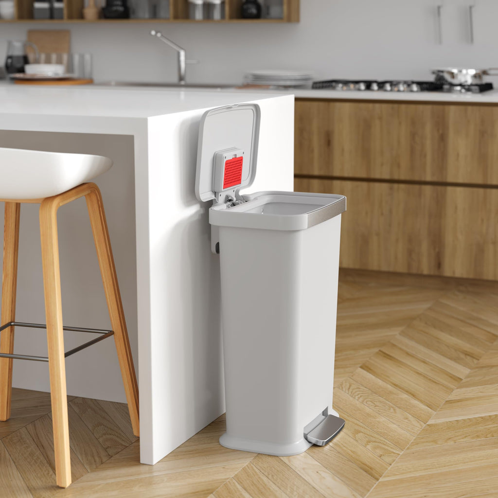 13.2 Gal Step Pedal Kitchen Trash Can with Odor Filter B117698