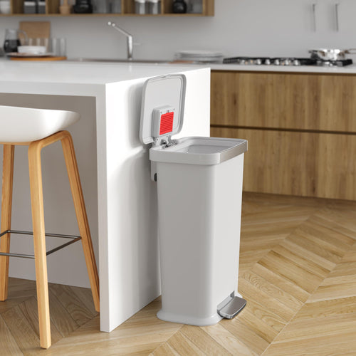 13.2 Gal Step Pedal Kitchen Trash Can with Odor Filter B117698