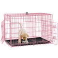 Folding Metal Dog Crate with Tray & Divider G464540