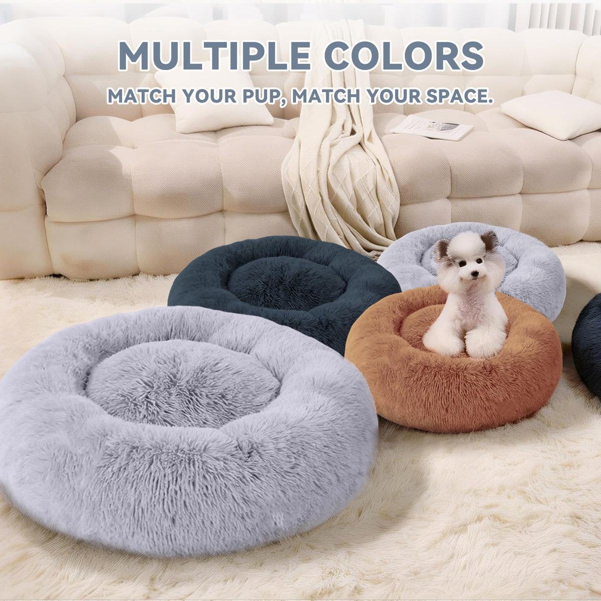 Washable 20" Donut Cat Bed Z61478