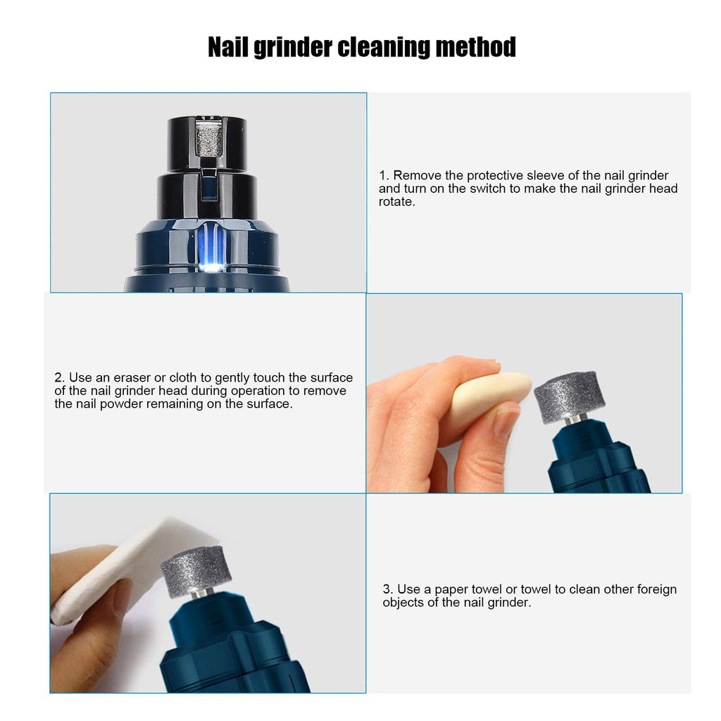 Rechargeable Portable LED Electric Dog Nail Grinder W6512