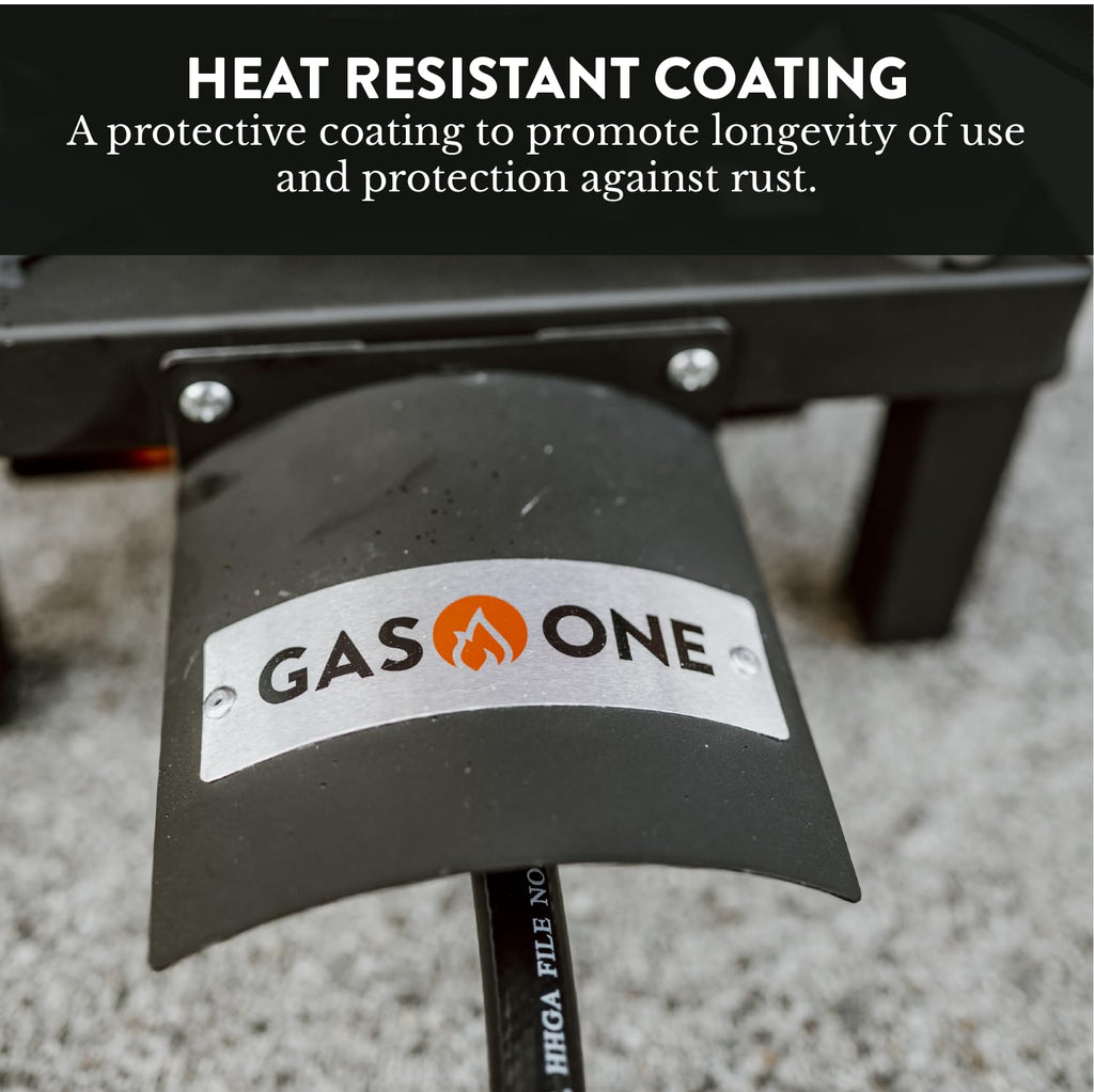 High Pressure Single Propane Burner with Heat Shield J252