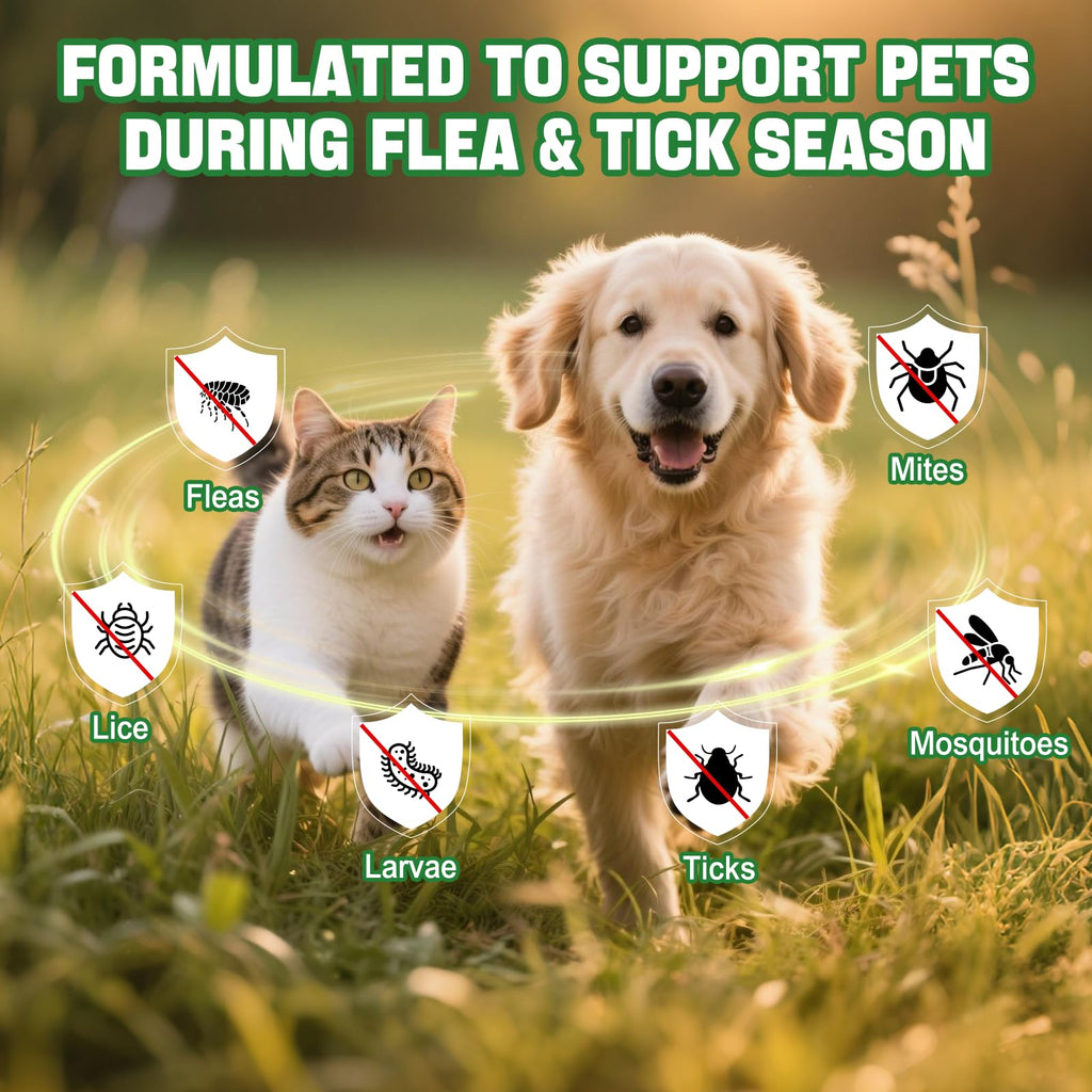Flea and Tick Prevention Liquid Drops with Multivitamin V38727