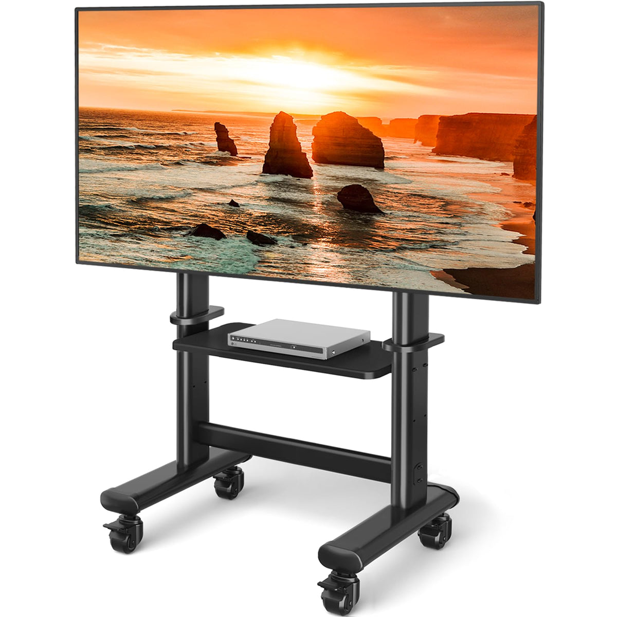 Mobile TV Cart Rolling TV Stand with Wheels for 55-120" TVs H73339