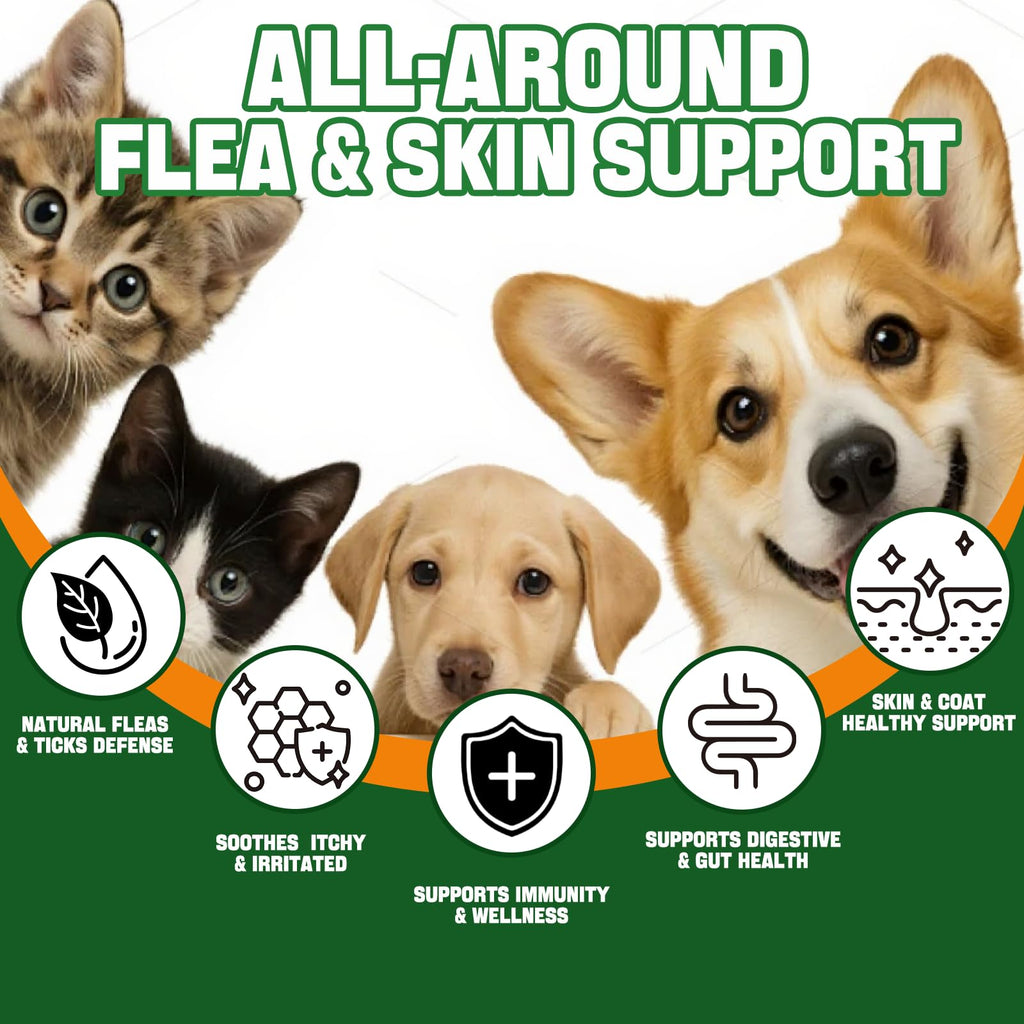 Flea and Tick Prevention Liquid Drops with Multivitamin V38727