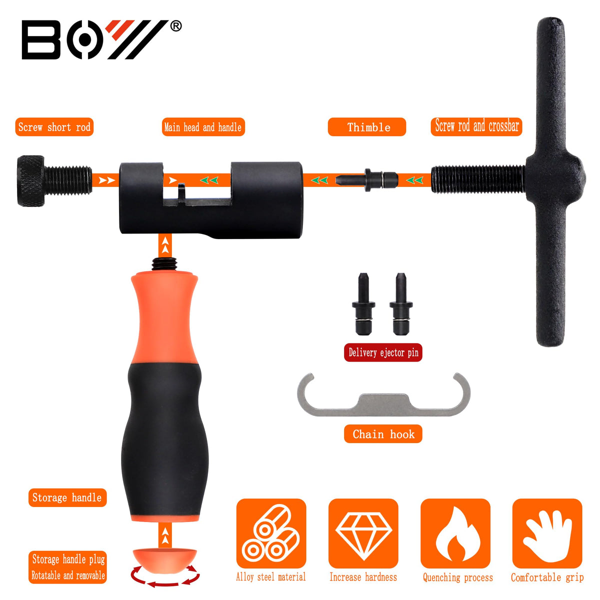 Bicycle Chain Breaker Removal Tool Kit E305107