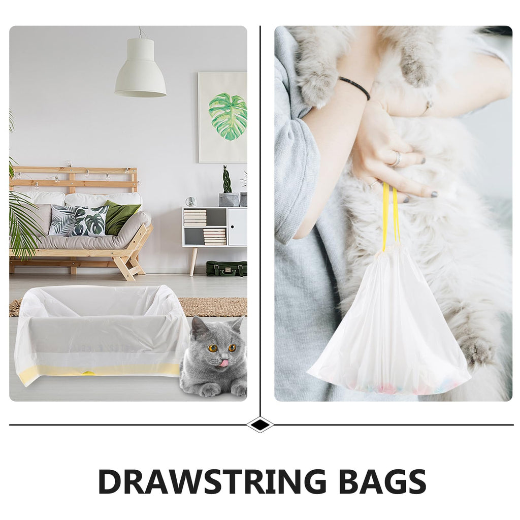 Disposable Drawstring Waterproof Cat Litter Bags U44787