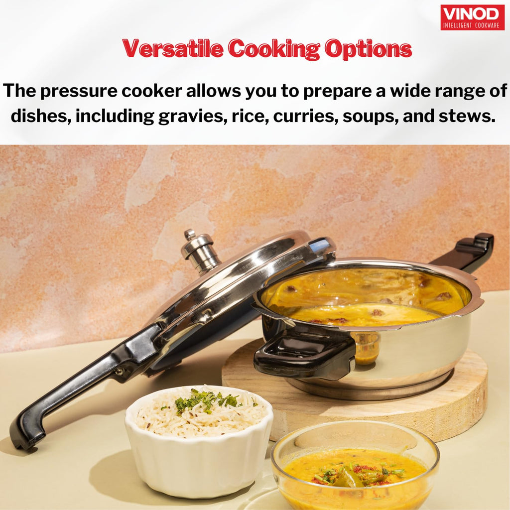 Stainless Steel 3 Litres Pressure Pan with Lid C7398