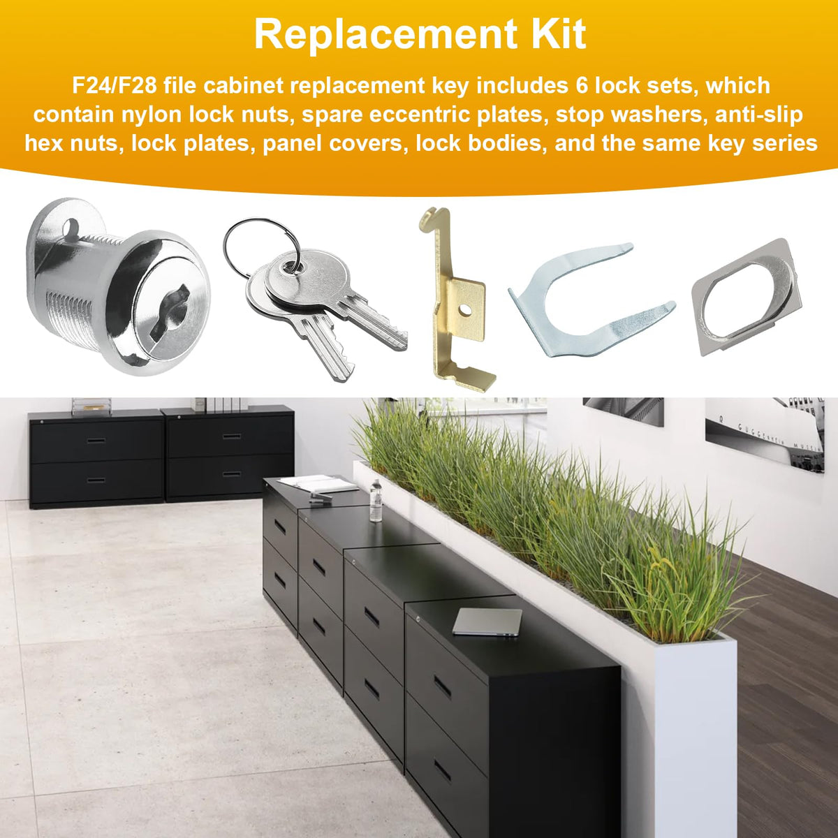 File Cabinet Lock Replacement Kit V91862