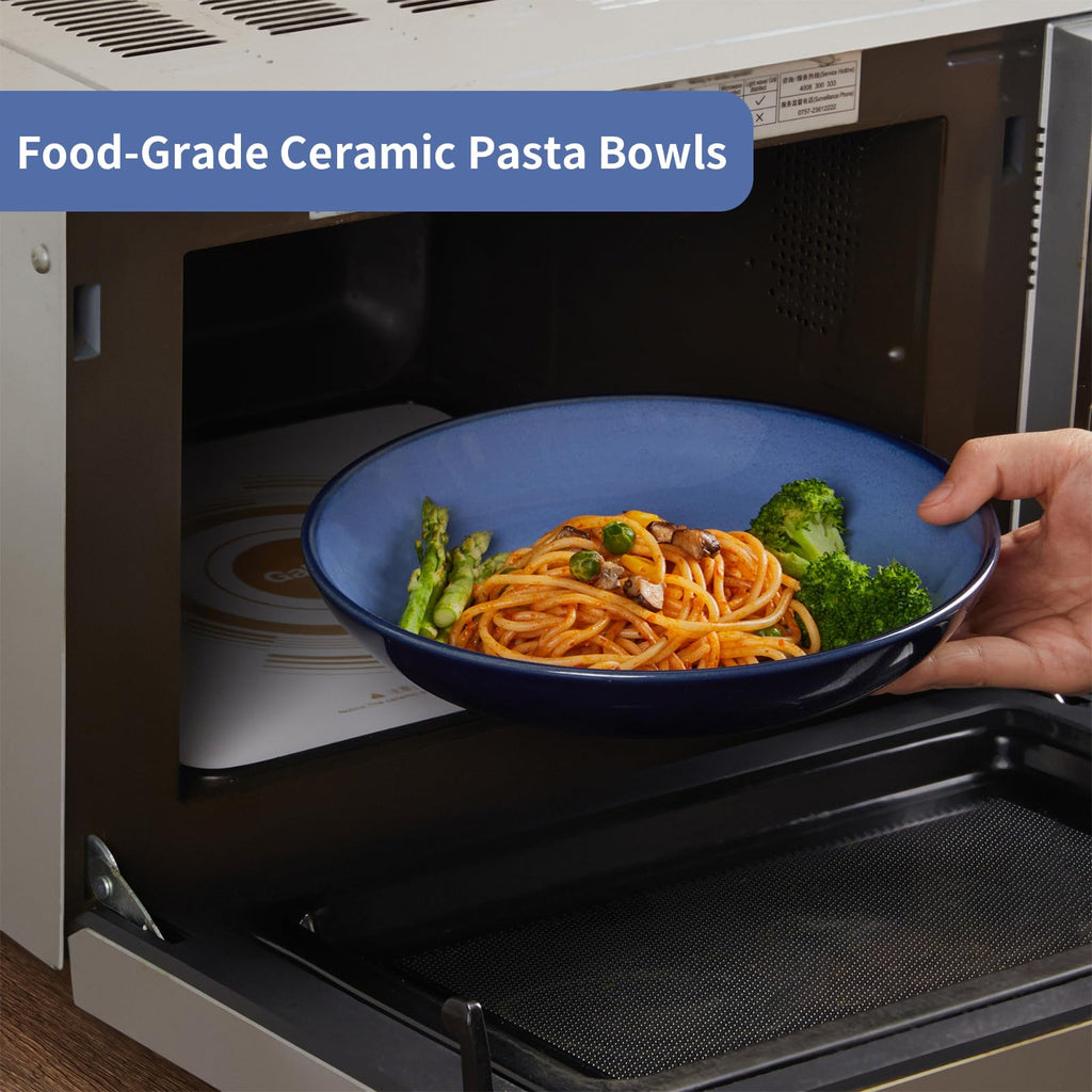 8.75'' Ceramic Pasta Bowls Set of 4 T774