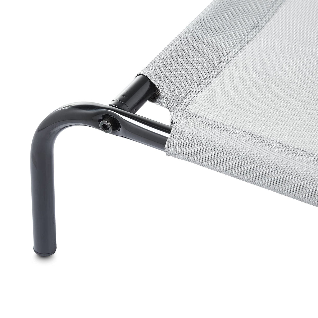 Elevated Dog Bed with Metal Frame, Grey Q156