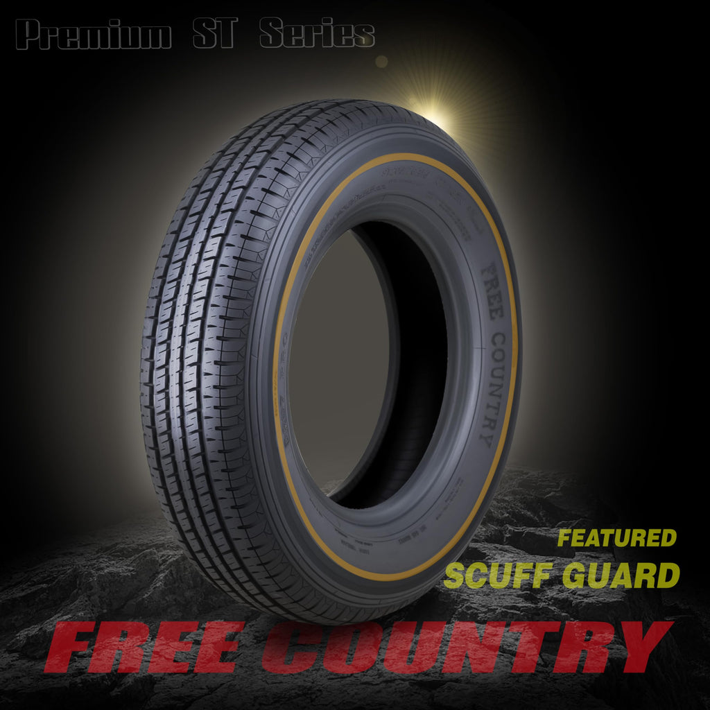 4 Premium Trailer Tire ST205/75R15 8PR LRD 107N Z52218