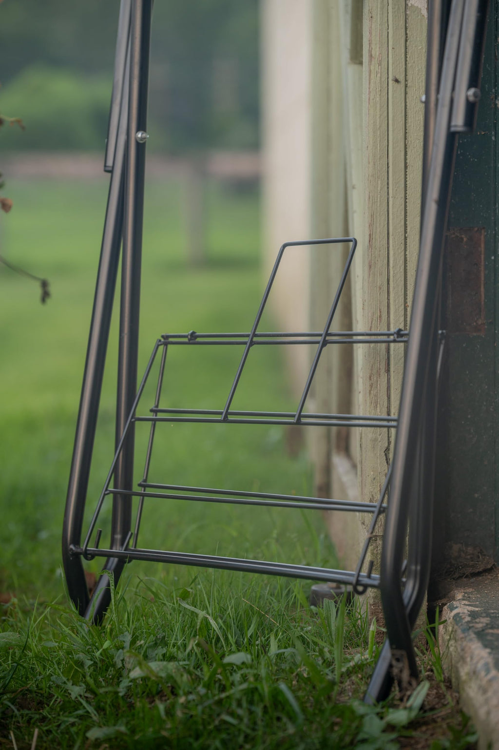 Portable Folding Saddle Rack Powder-Coated Steel Y493665