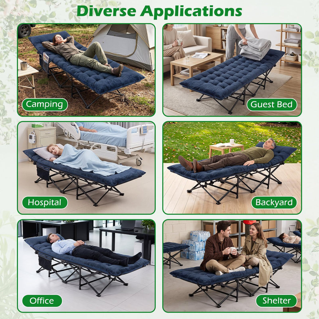 Camping Cot with Padded Mat C967