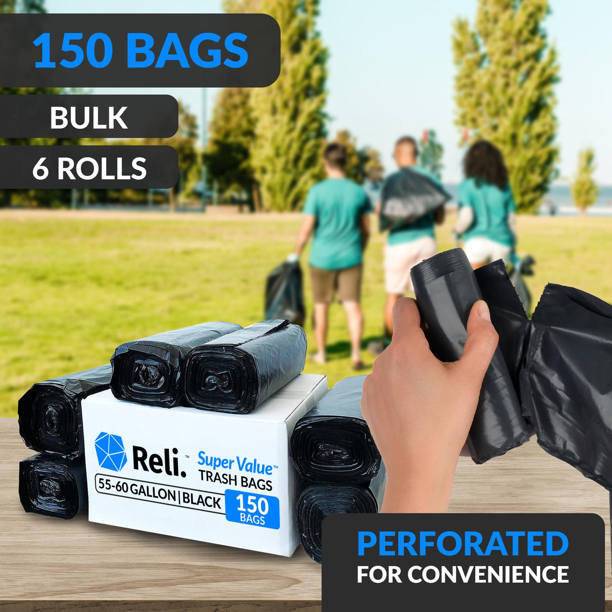 55-60 Gallon Heavy Duty Trash Bags G882
