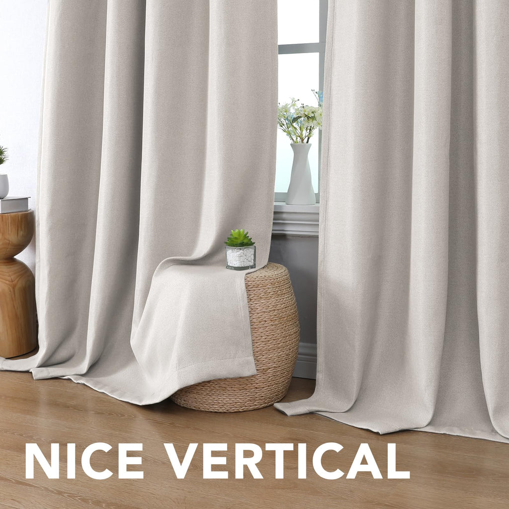 Polyester Room Darkening Blackout Curtain 100 x 84 Inches K908