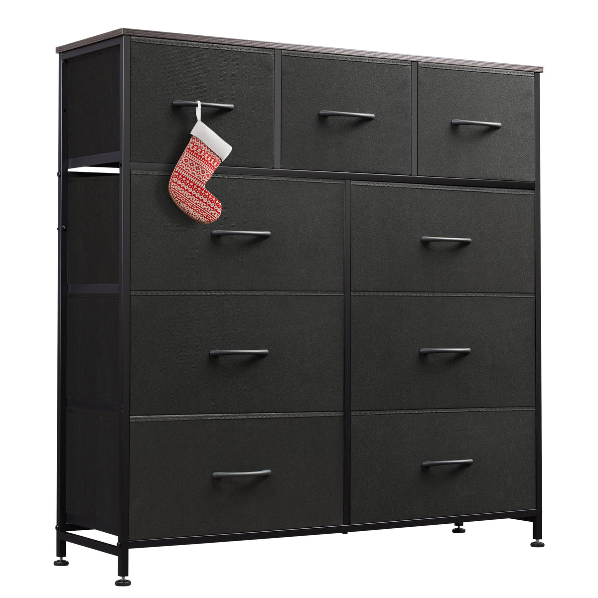 Charcoal Black 3 7 9 Drawer Dresser Set S83494