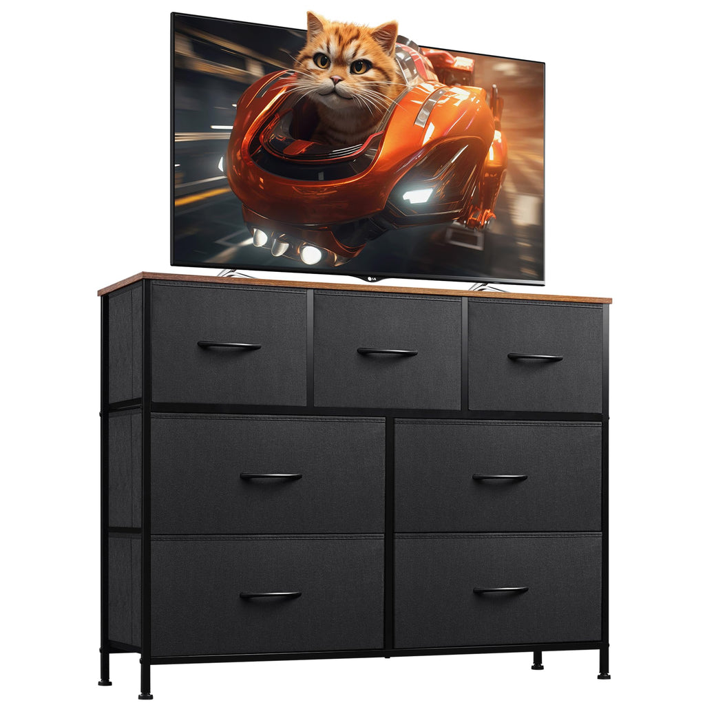 Charcoal Black 3 7 9 Drawer Dresser Set S83494