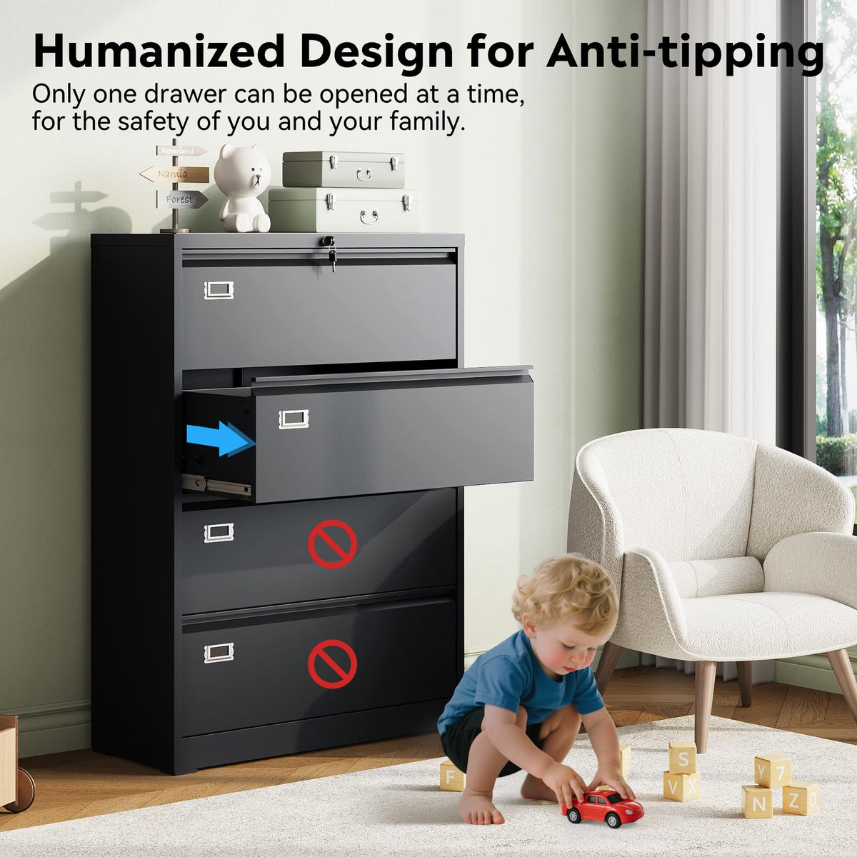 4 Drawer File Cabinet U3030
