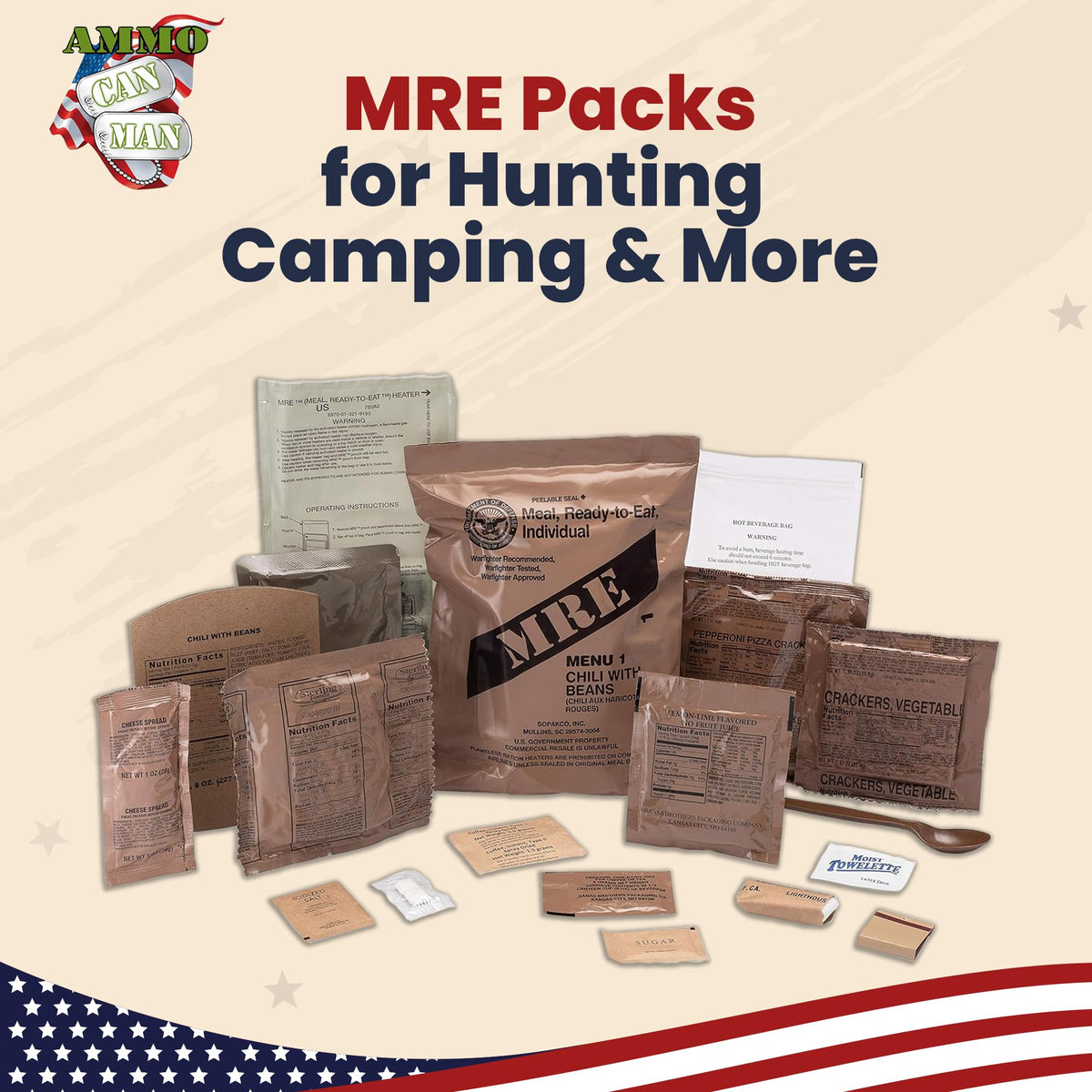 US Military MRE Case Menus 1-12 N9848