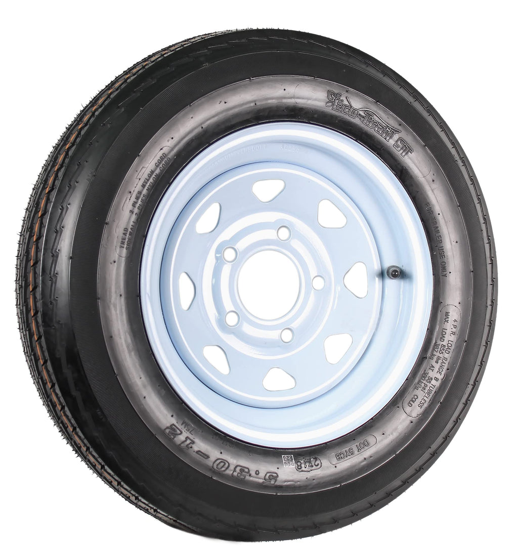 12 Inch 5 Lug Trailer Tire Rim Assembly N80491
