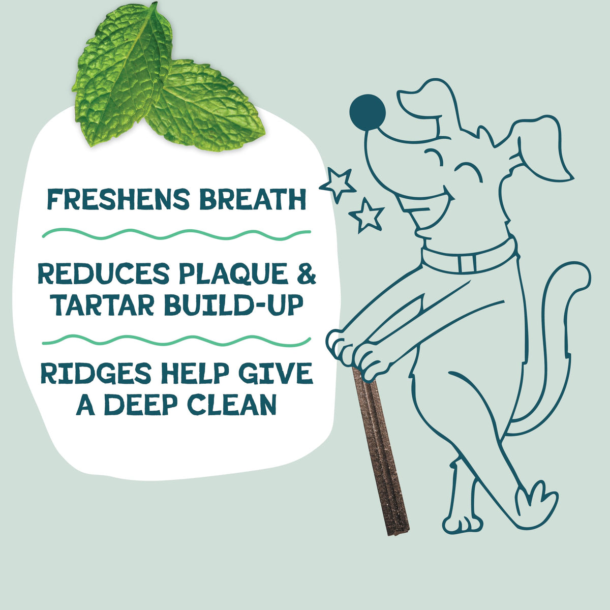 Mighty Mint Dental Chews for Dogs 18ct Y3674