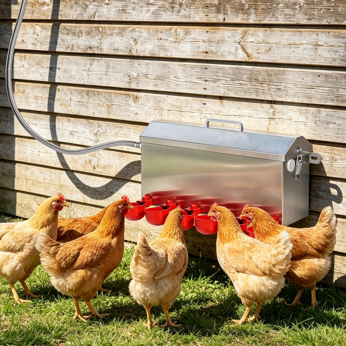1.5 Gallon Metal Automatic Chicken Waterer W3885