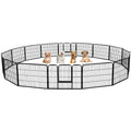 24" H 16-Panel Extra Wide Dog Playpen with Door S171