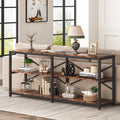 70.9 Inch 3-Tier Console Table with Storage Shelves B985