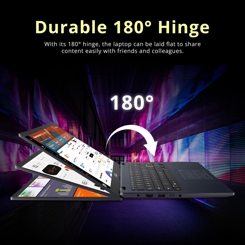 14" FHD Laptop, Intel Celeron N4500, 4GB RAM, 224GB Storage, Quiet Blue I828