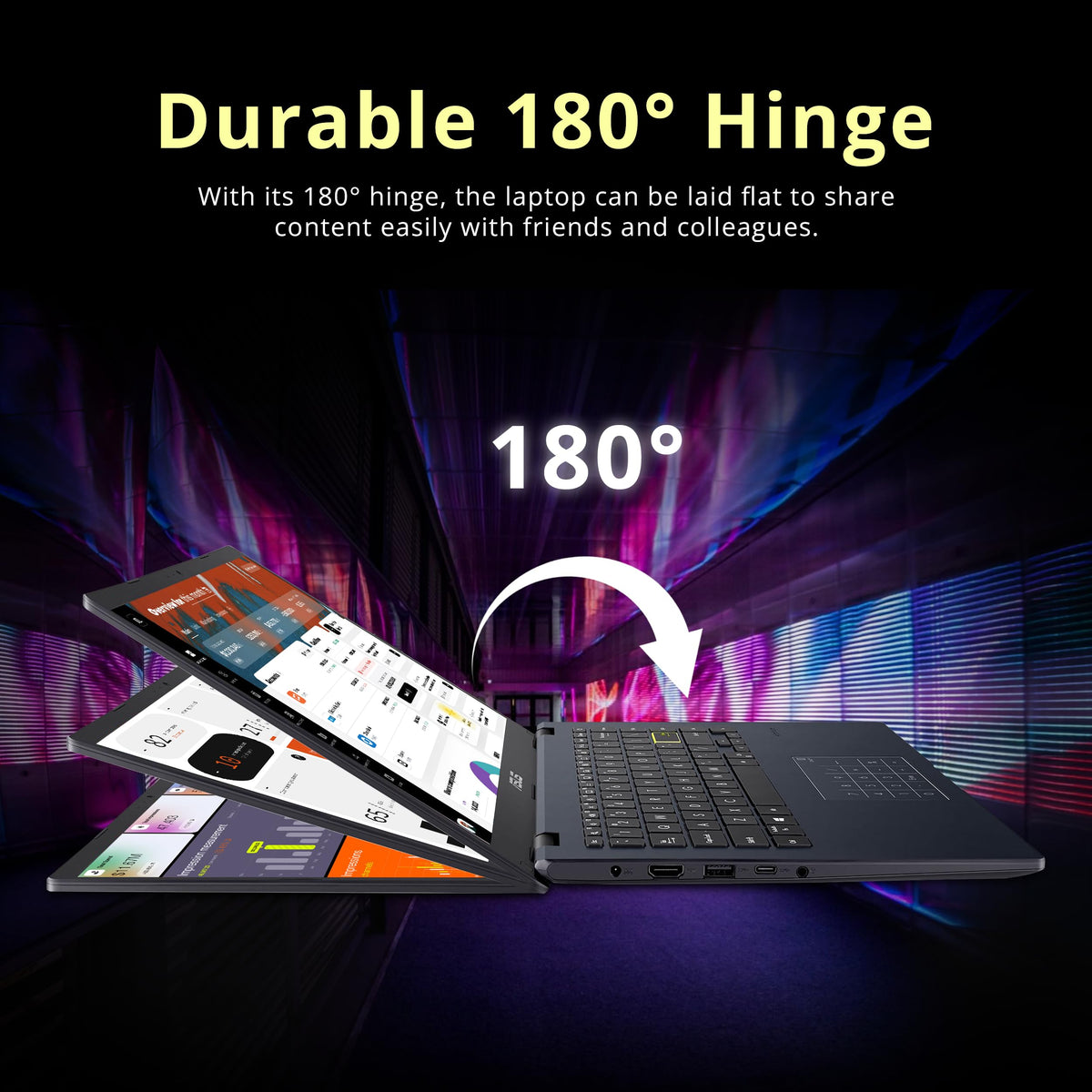 14" FHD Laptop, Intel Celeron N4500, 4GB RAM, 224GB Storage, Quiet Blue I828