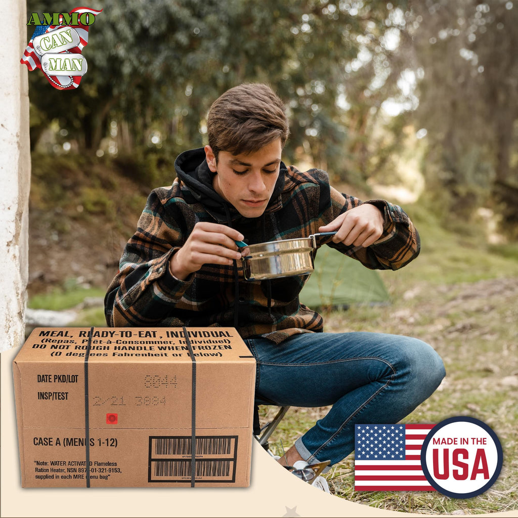 US Military MRE Case Menus 1-12 N9848