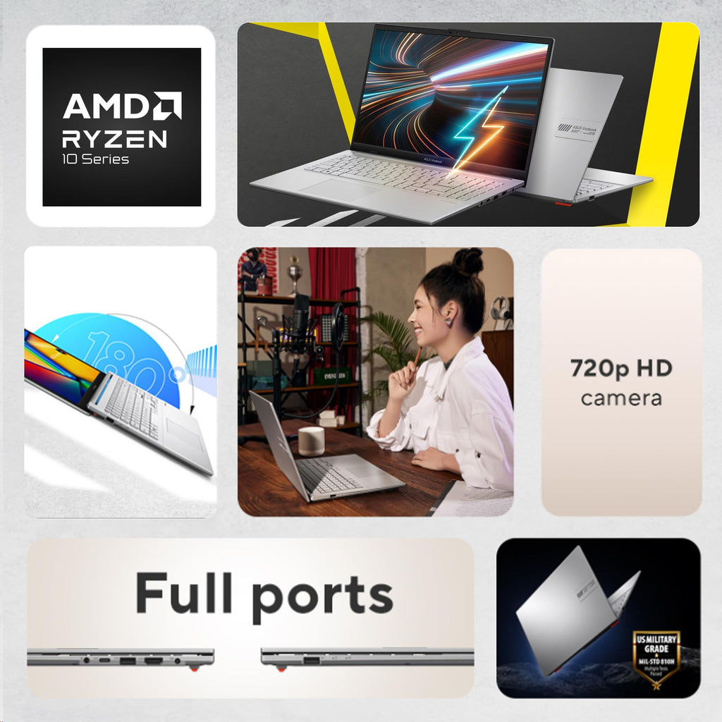 15.6” FHD Laptop, AMD Ryzen 5, 8GB RAM, 512GB SSD P356618