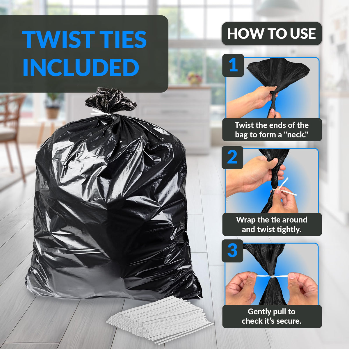 55-60 Gallon Heavy Duty Trash Bags G882
