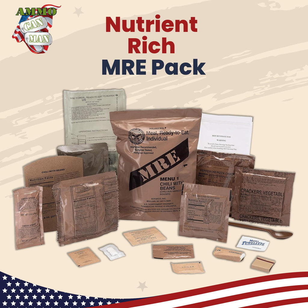 US Military MRE Case Menus 1-12 N9848