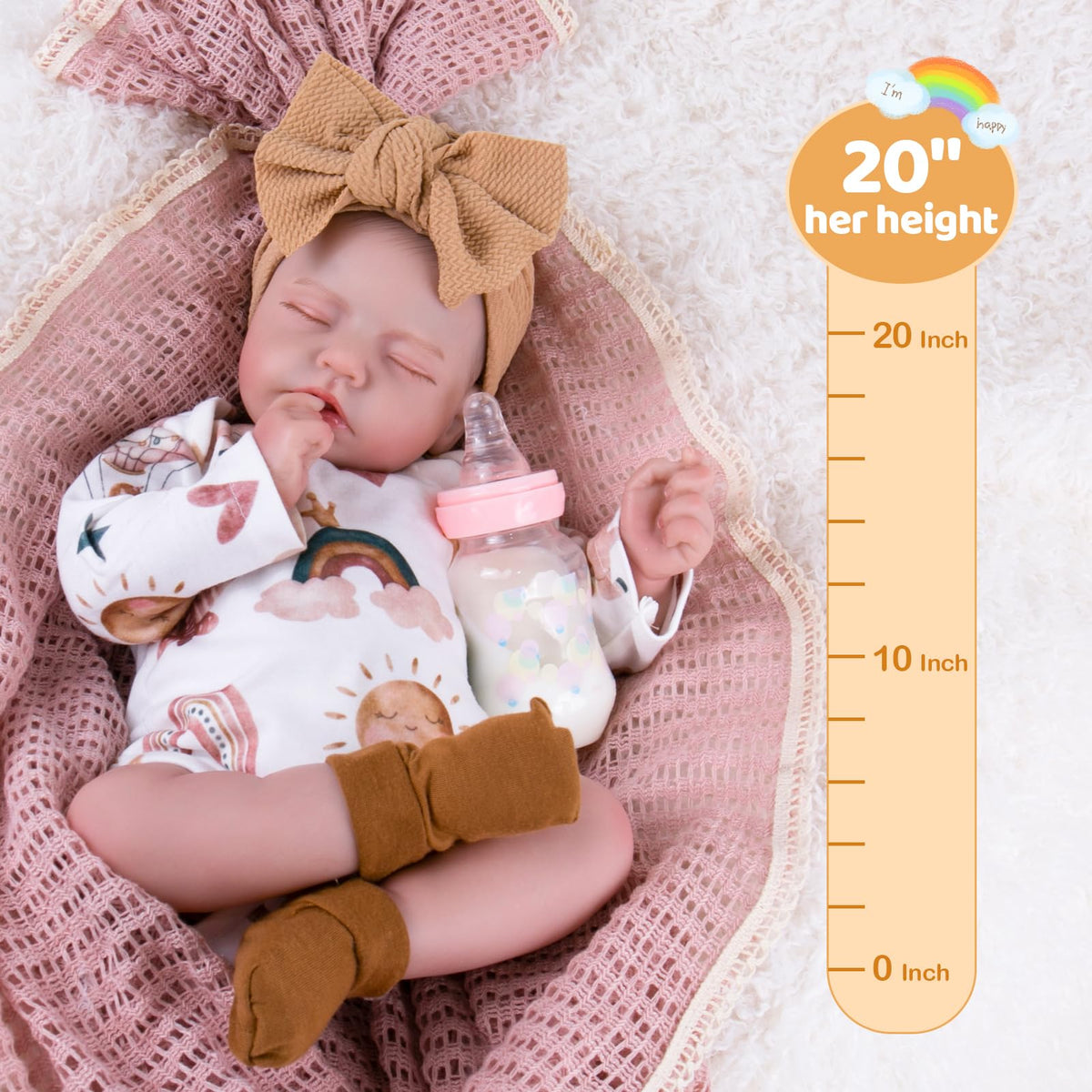 20-Inch Newborn Girl Doll U842