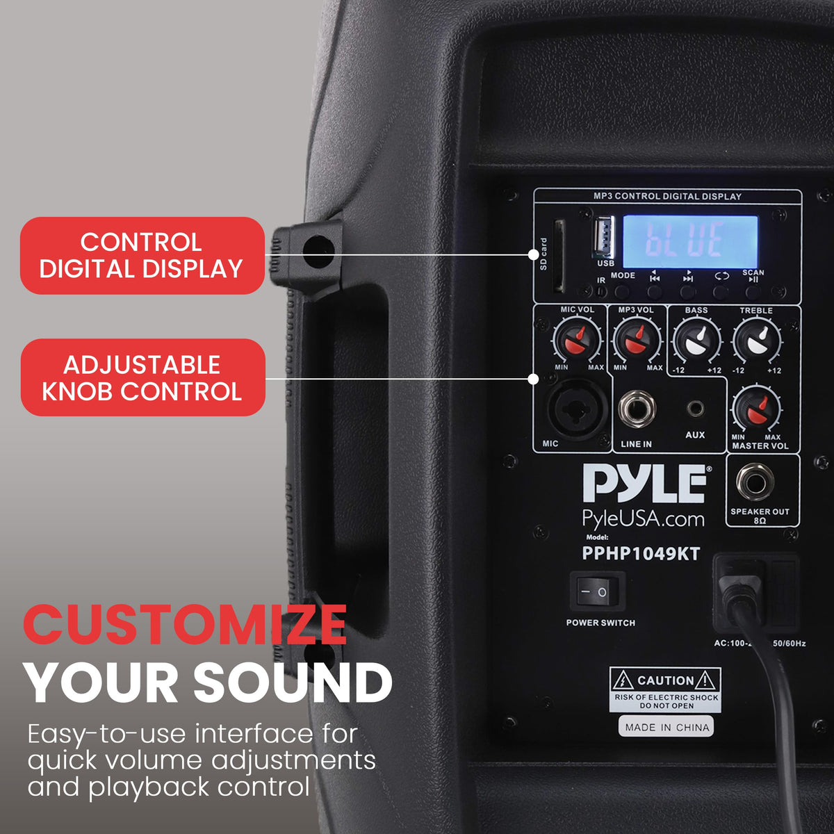 1000W Wireless Portable PA Speaker System Q4076