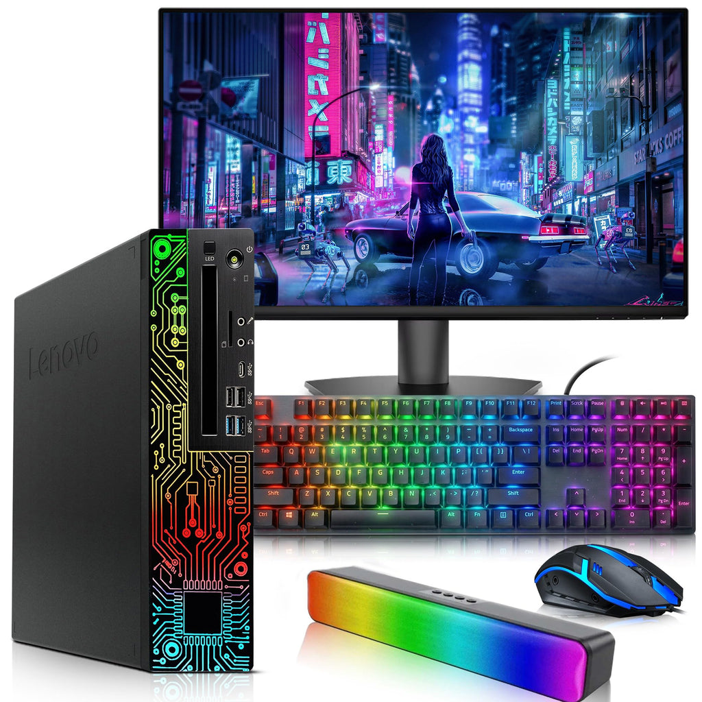 RGB Desktop PC Intel Core i5-8500 16GB DDR4 RAM 256GB SSD 500GB HDD GeForce GT 1030 R41885